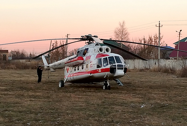 Вертолет санавиации доставил в Рязань подростка из Шацка